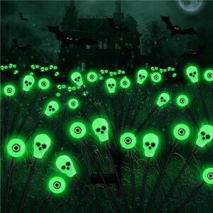 Solar Lights Outdoor,Halloween Decorations Outdoor, Scary Eyeball Lights, 4PACKS